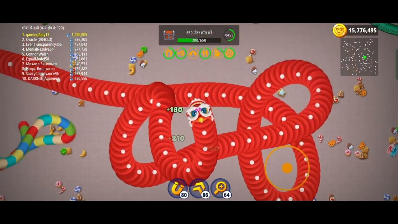 Worm Zone : Red Dragon 847K score gameplay 🐍🐍  | Epic Gameplay #wormszone #snakegame | 
