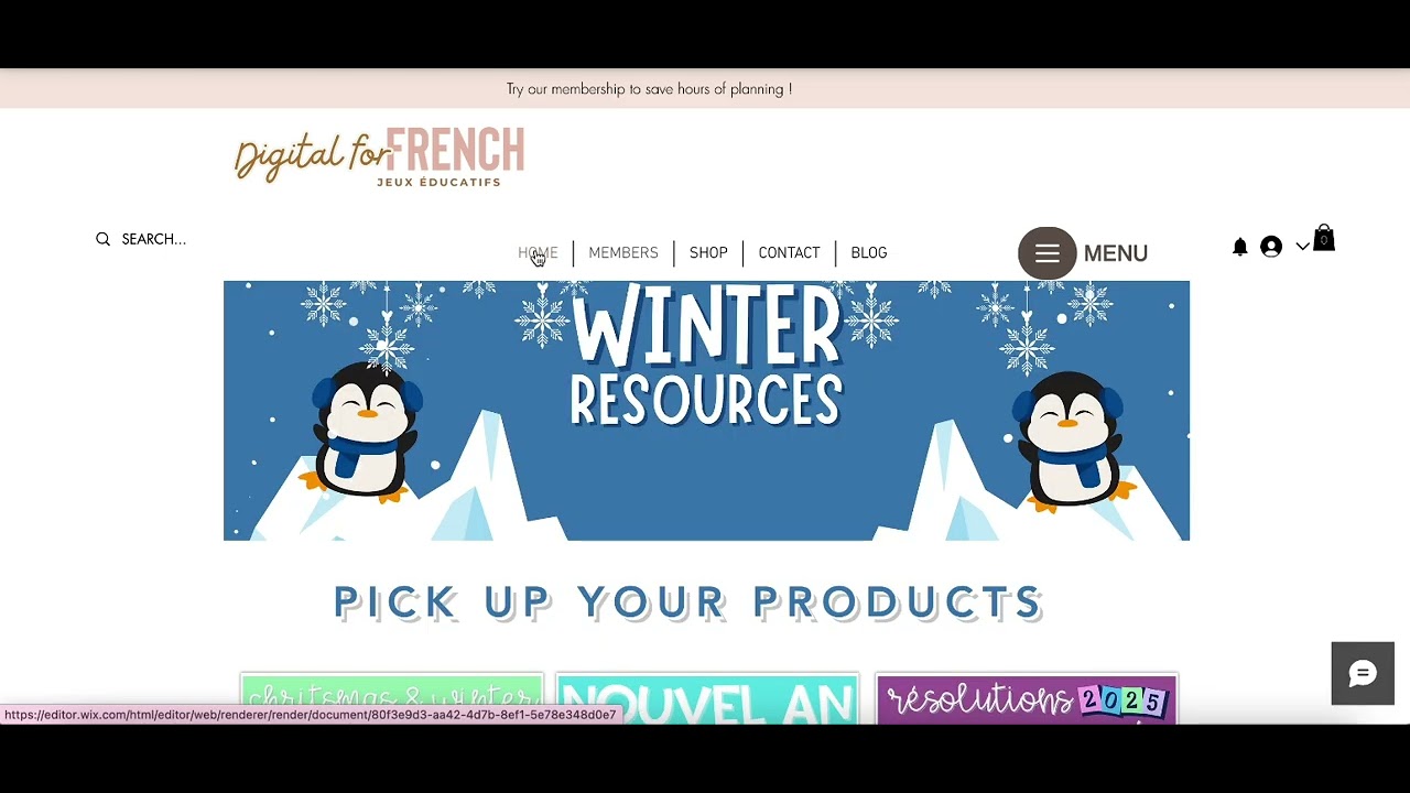 French Teacher Membership - Access to teaching resources, printables and digital games