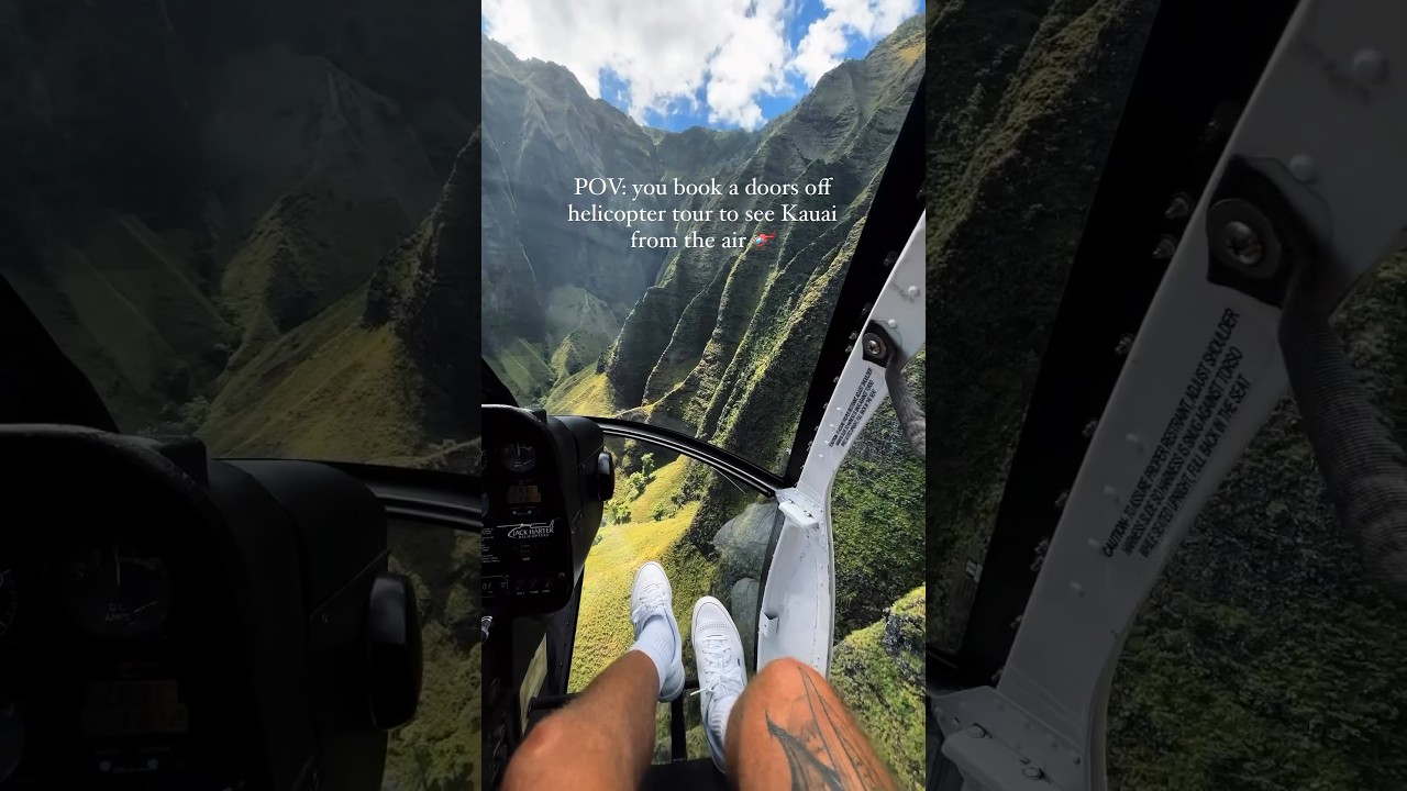 Epic Helicopter 🚁 tour over Kauai!