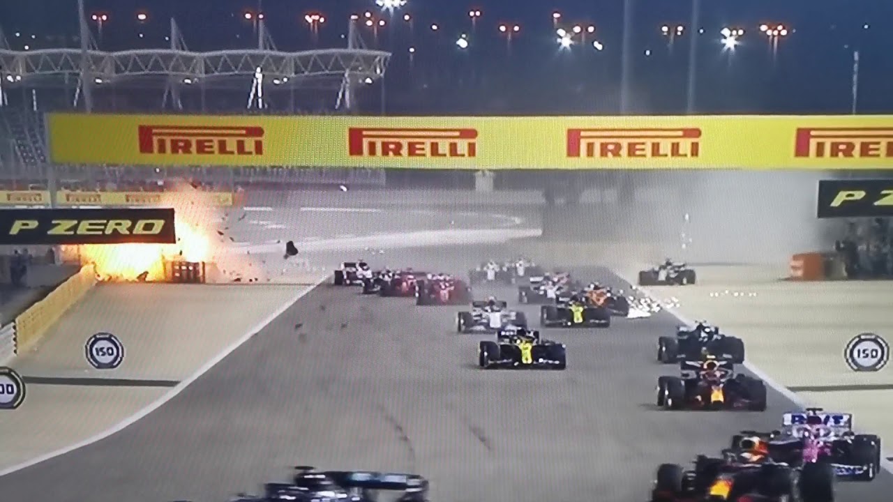 F1 Bahrain crash Grosjean 29.11.2020