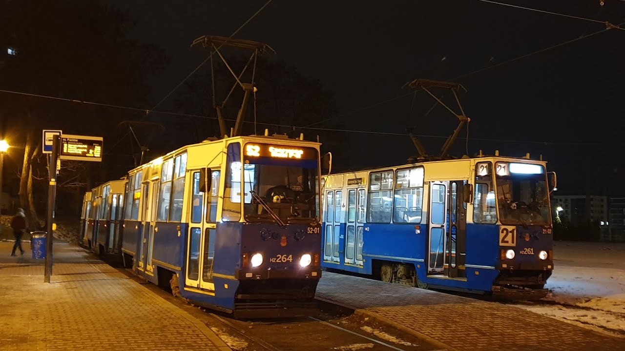 Konstal 105Na #HZ264+HZ265+HZ260. MPK Krak&oacute;w, linia 52