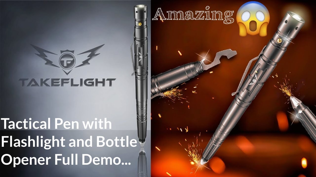 TakeFlight Tactical Pen - Model TF02 : Self Defense Pen : Multi Tool Survival