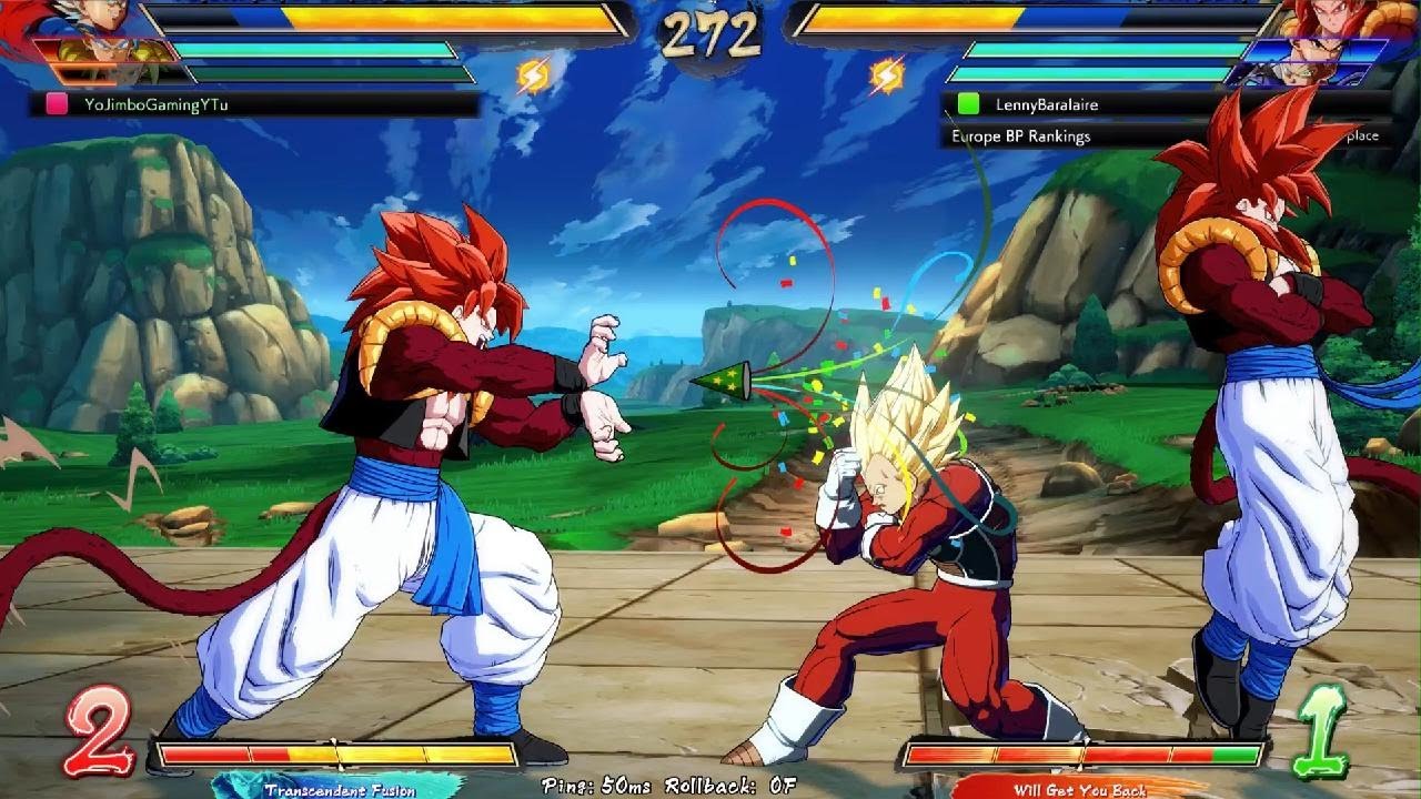 DBFZ 🍏 SS4 Gogeta Gohan Trunks vs 😈 SSB Gogeta SS Vegeta Kefla