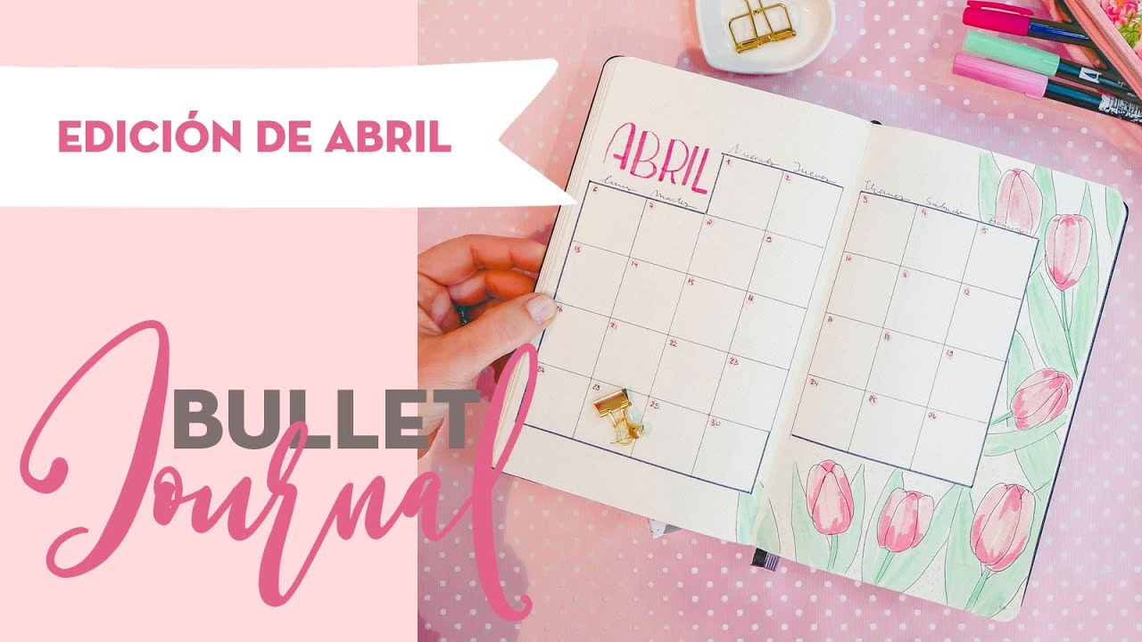 ¡NUEVO! Bullet journal sencillo con muchos trackers para Abril 2020