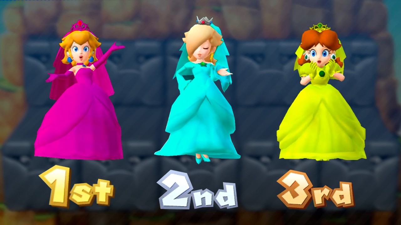 【마리오 파티9+10】3인용 공주 전투 미니 게임 | MarioMinigames