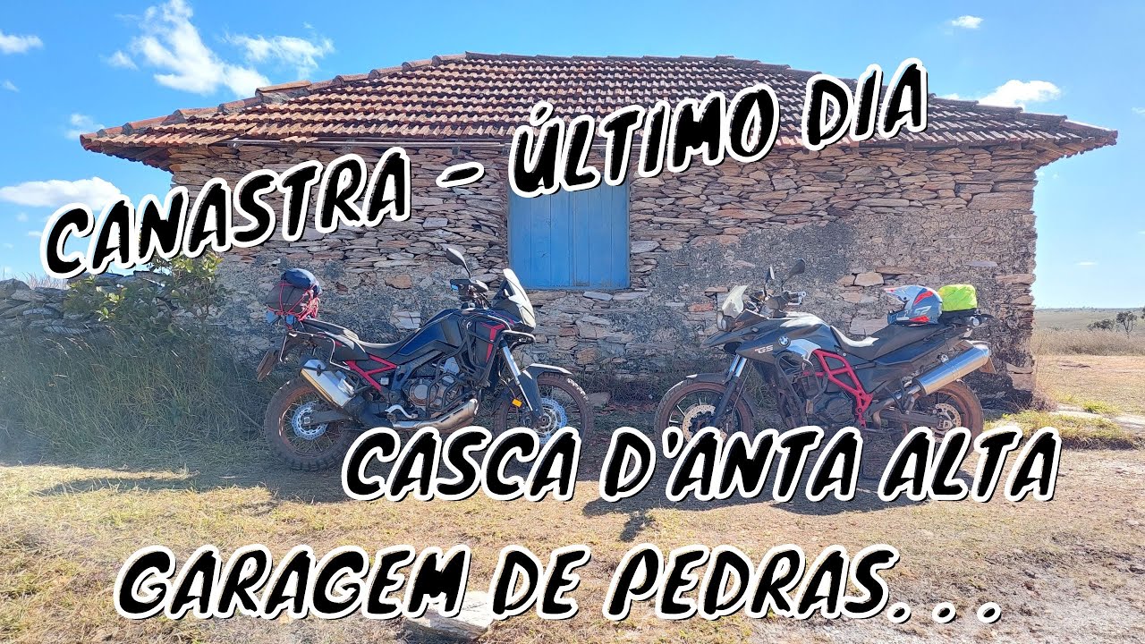 Serra da Canastra de moto big trail - Casca D'Anta Alta Curral de Pedras e Garagem de Pedras