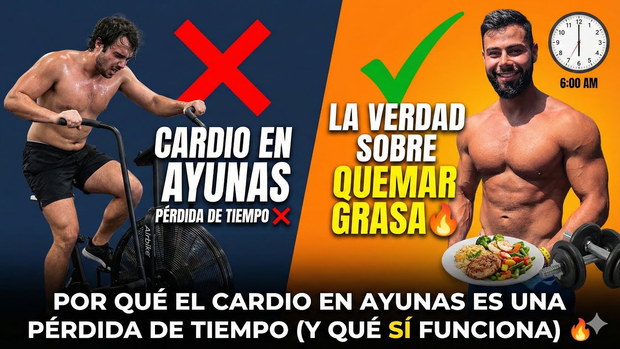 POR QUÉ el CARDIO en AYUNAS es una PÉRDIDA de TIEMPO😳🚨