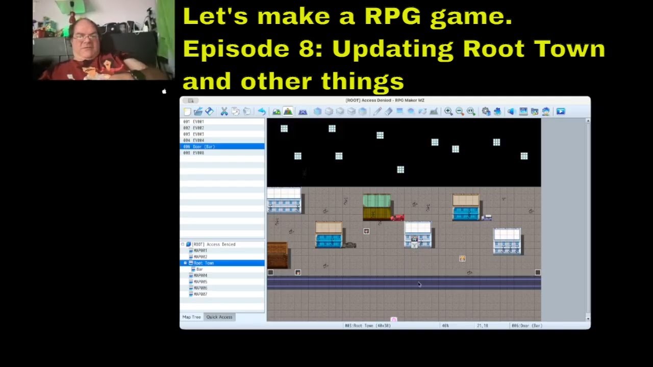 RPG Maker Ep 8: Map Detailing, NPCs, and the Glitch Tavern
