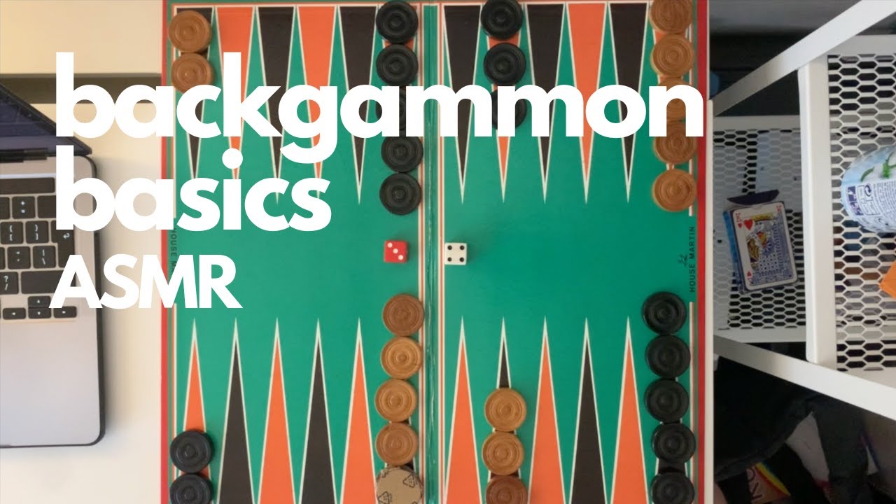 ASMR| Backgammon Basics - How to Backgammon ASMR. (soft spoken male, visual triggers)