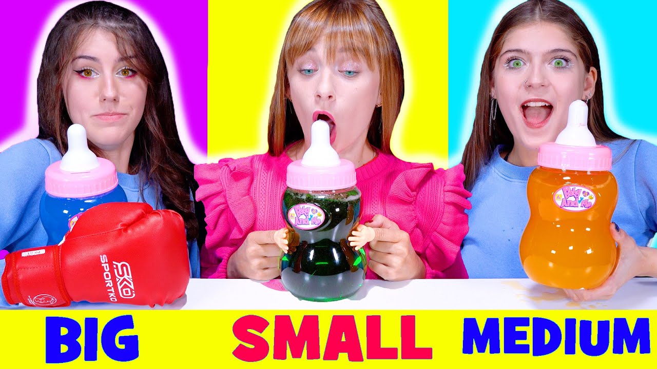 ASMR Big Hand VS Small Hands Vs Medium Hand Food Challenge