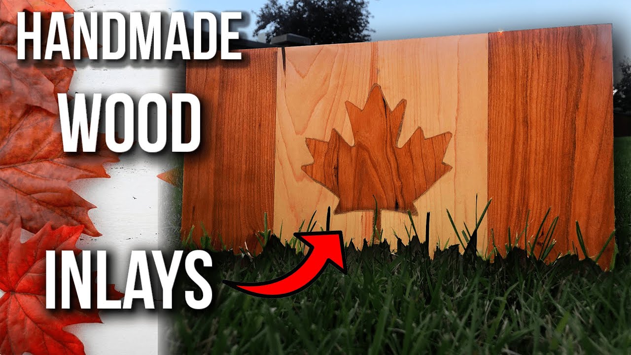 Building a DiY Canada Day Flag with Wood Inlay | Canada Day Woodworking