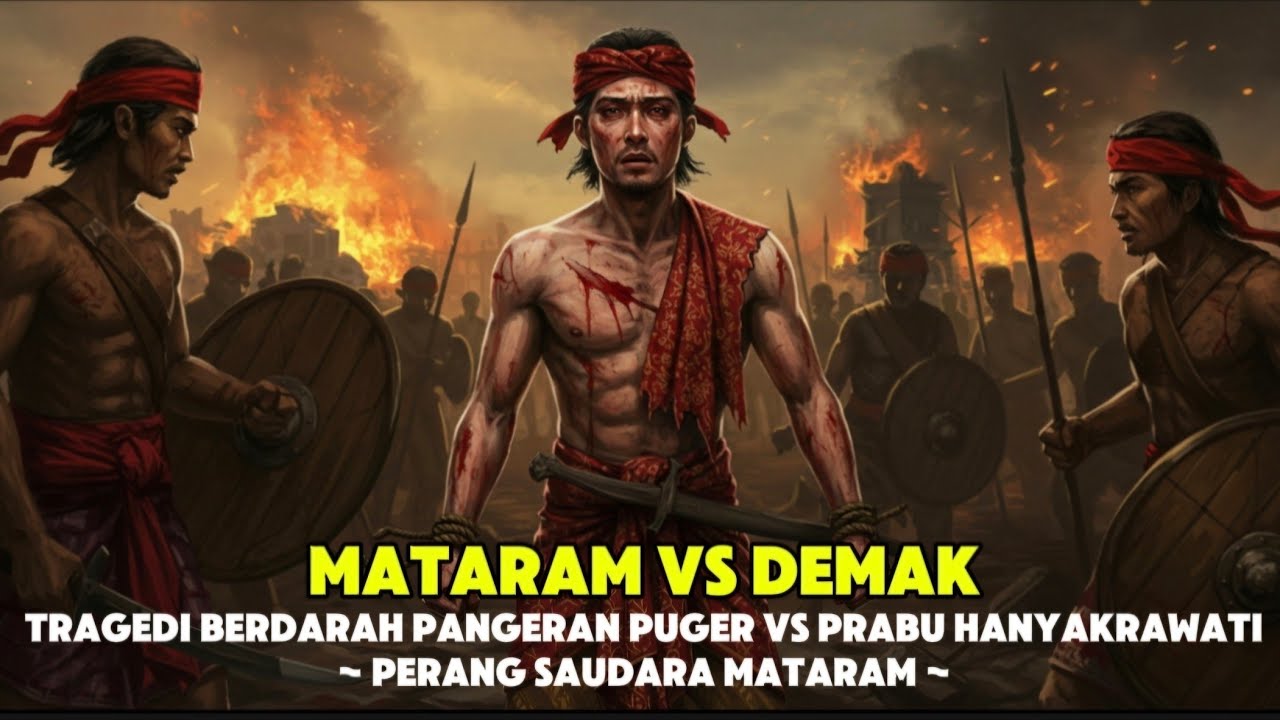 TRAGEDI BERDARAH PERANG SAUDARA MATARAM VS DEMAK, AMBISI PANGERAN PUGER