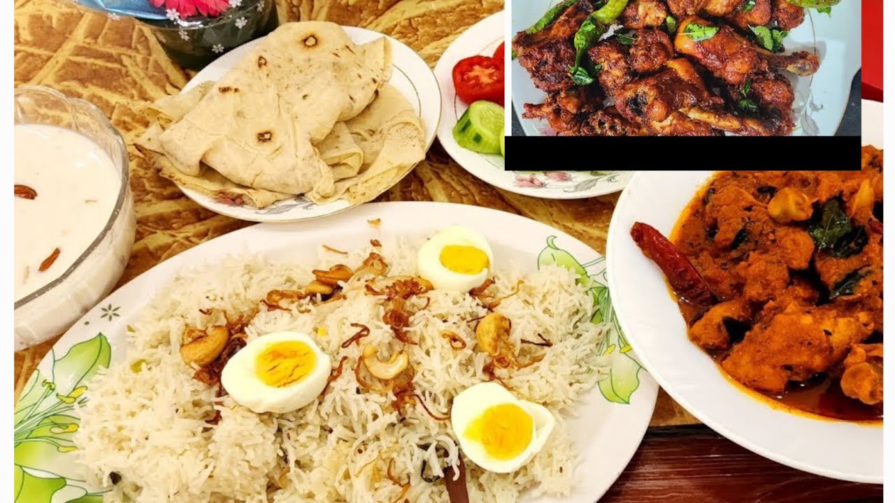 Achari chicken| kaju rice|fruit kheer| chicken fry| dawath preparation for 8 to 10 members ♥️