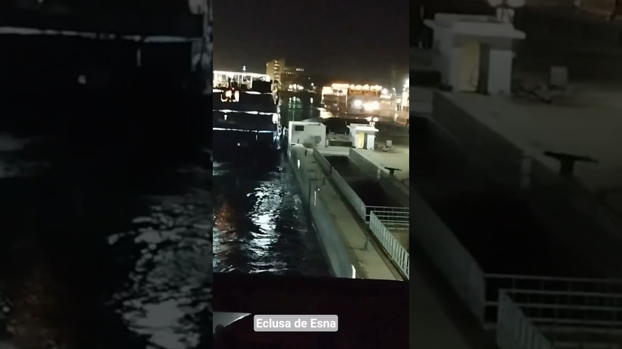 Eclusa de Esna no Rio Nilo - #Egito #rionilo #eclusadeesna