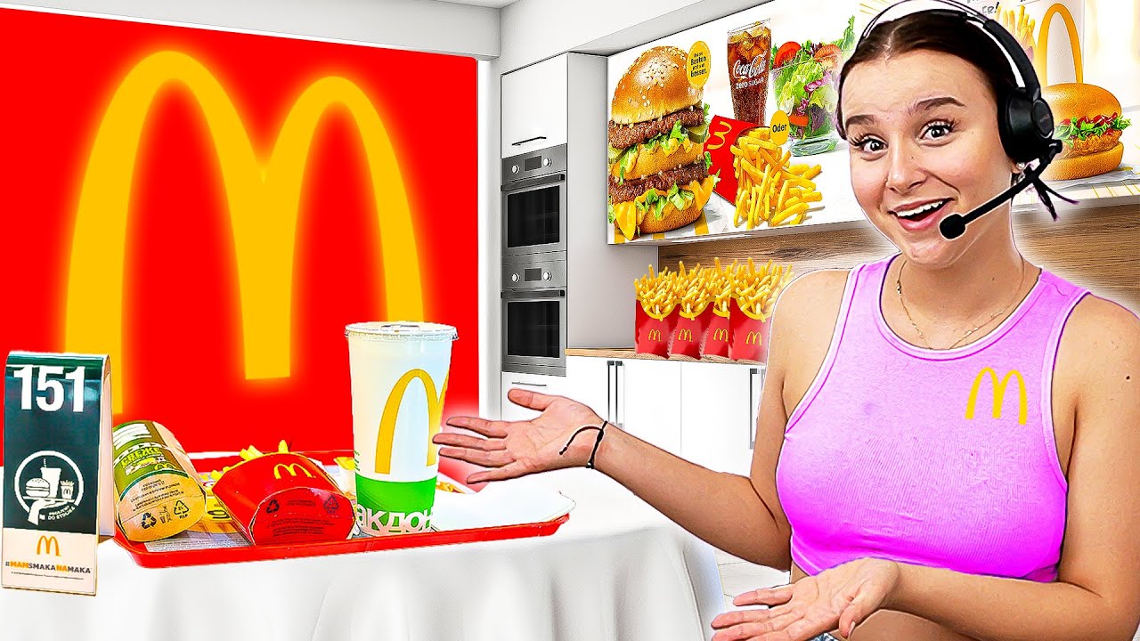 Mein EIGENER McDonalds zuhause ! 🍔🍟 (Kunden ignorieren) - Celina