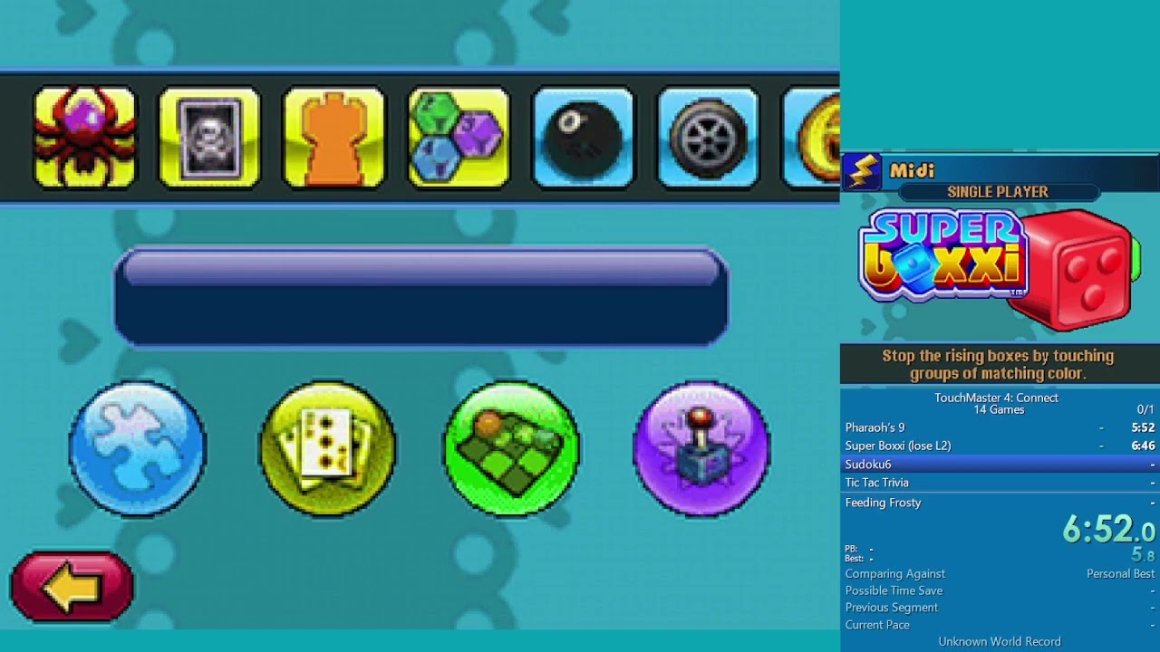 [WR] TouchMaster 4 Connect - 14 Games Speedrun in 14:17