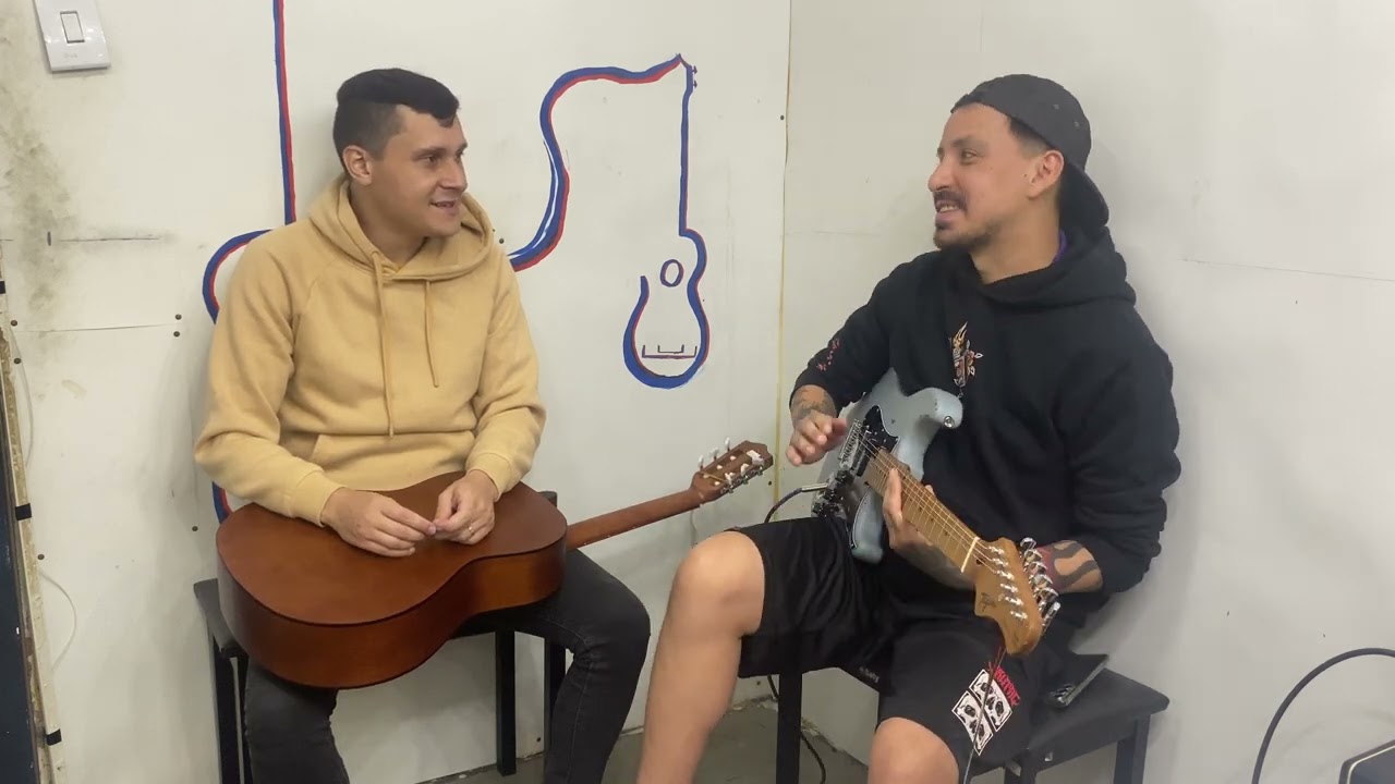 Primeira Aula de Guitarra do Franklin