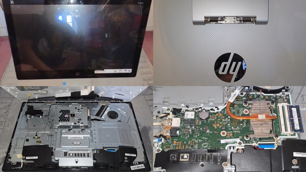HP Pavillion All-in-One 23-q114 Disassembly RAM SSD Hard Drive Upgrade Battery Replacement Repair