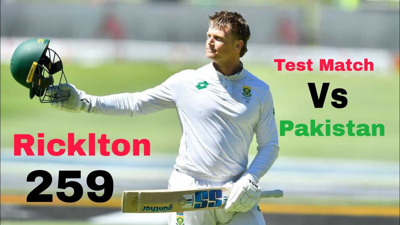 Ryan Ricklton 259vsPakistan Full highlights?