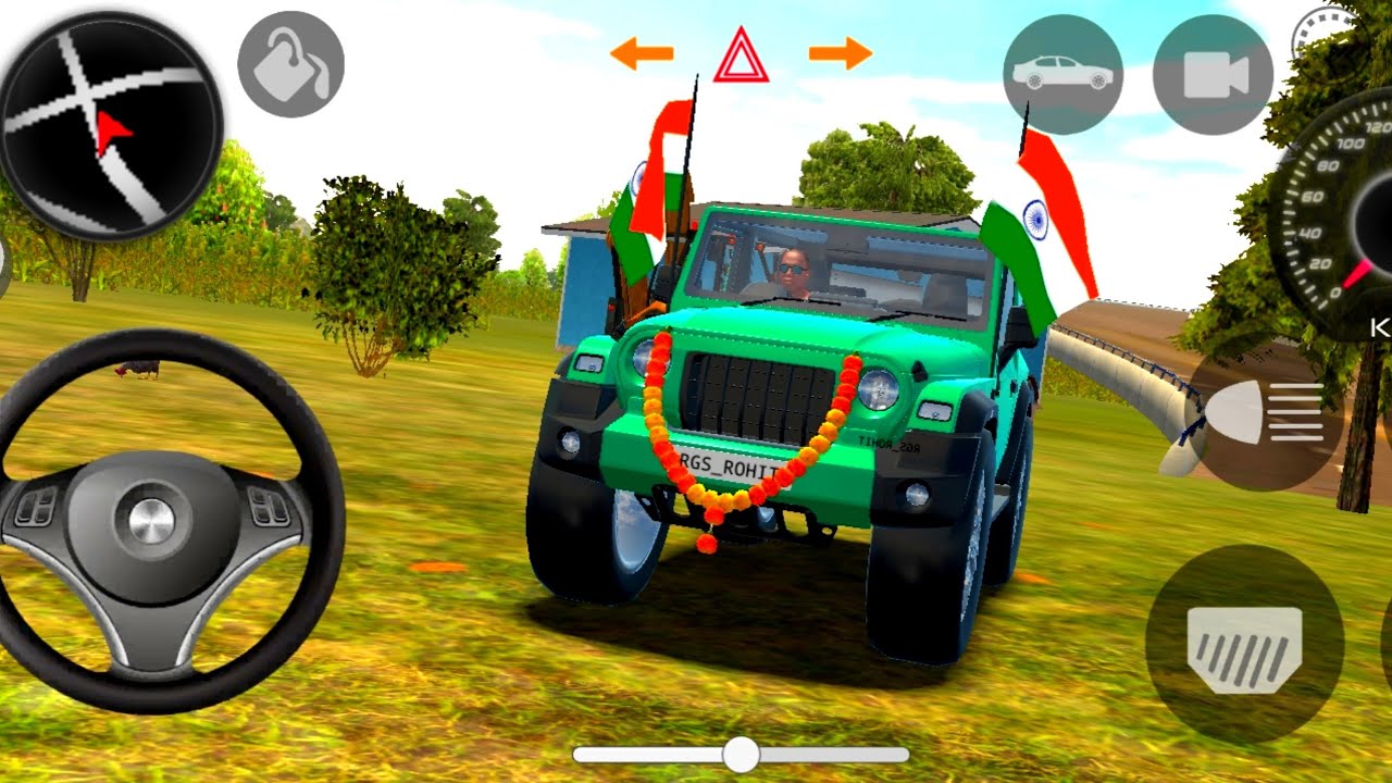 Dollar Song🔥 Mahindra Red Thar Drive | Indian Car Simulator 3D 🚘 | Desi Offroad Thar
