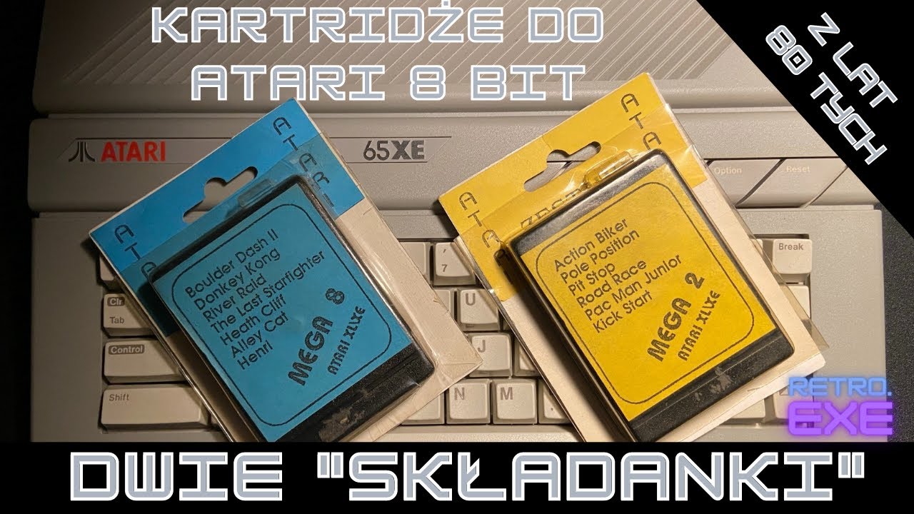 8 bitowe składanki z lat 80tych i moje Atari 65 XE. Potestujmy.