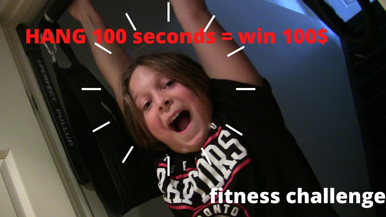 HANG for 100 seconds WIN 100 dollars challenge!!!!