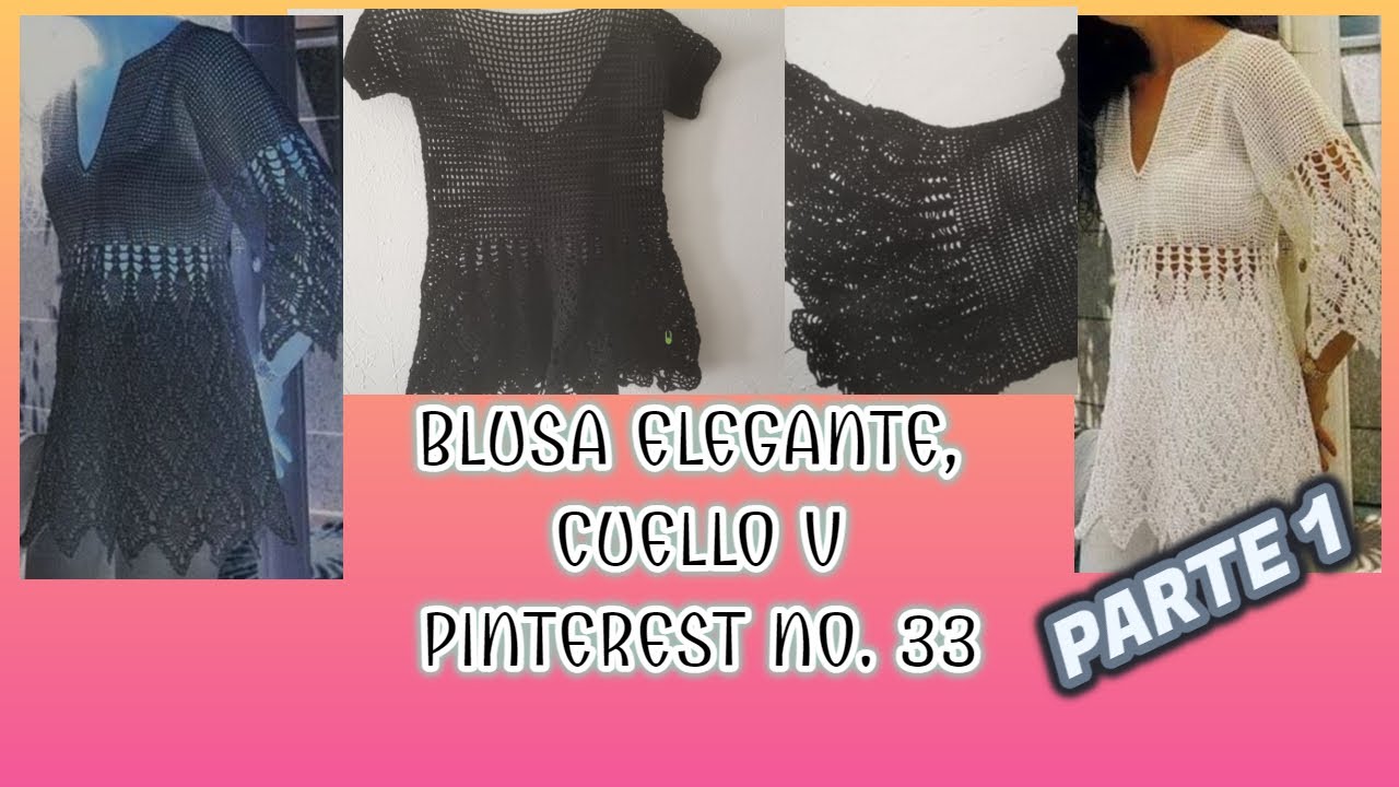 BLUSA ELEGANTE EN CUELLO V (PARTE 1) PINTEREST No.33