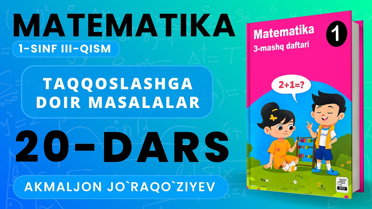 1-SINF MATEMATIKA 20-DARS