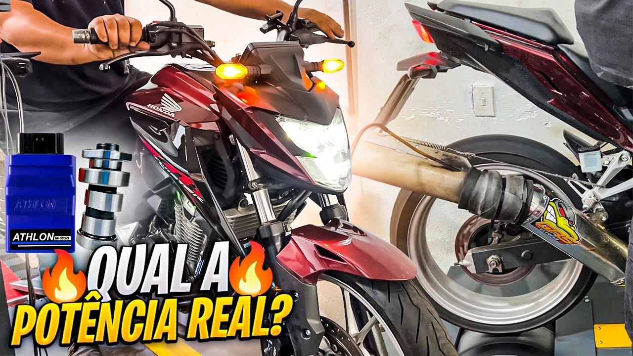 TWISTER 300F NO DINAMOMETRO QUAL A POTENCIA? COMANDO + ATHLON🔥