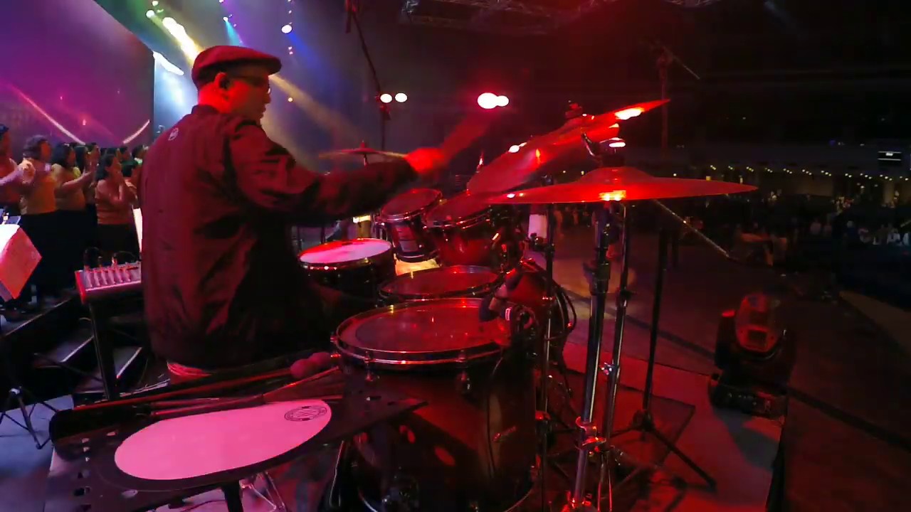 (Drum Cam) Hark The Herald funky arrangement @ CCF
