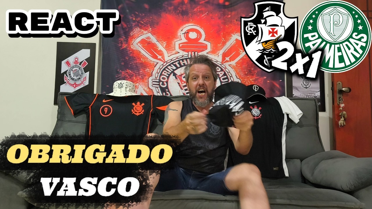 REACT Vasco 2x1 Palmeiras - VASCO VIRA CONTRA O PALMEIRAS E RENASCE! SOGRÃO RENATO GAÚCHO TÁ FELIZ!