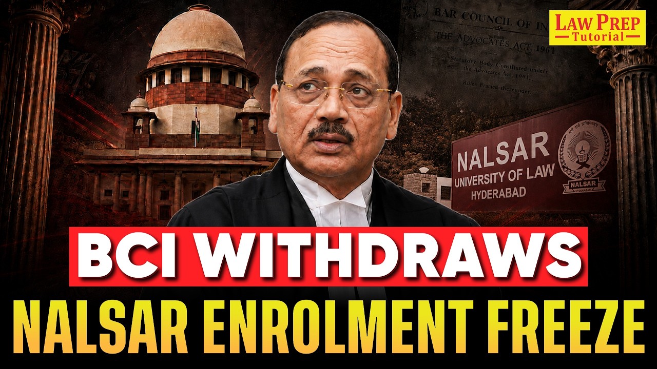 NALSAR Row Explained | BCI Withdraws Enrolment Freeze on 2026 Graduates | CLAT 2027 Current Affairs