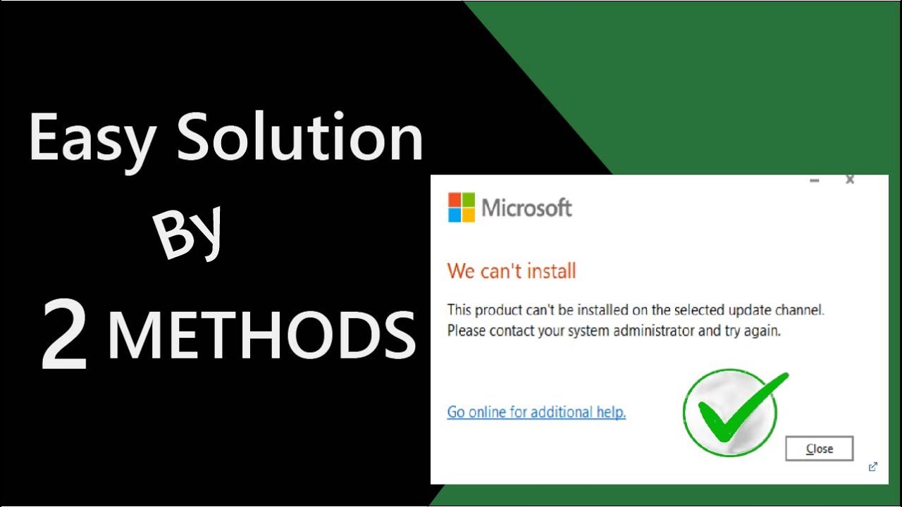 Fix Office 365/2021 Install Error: 