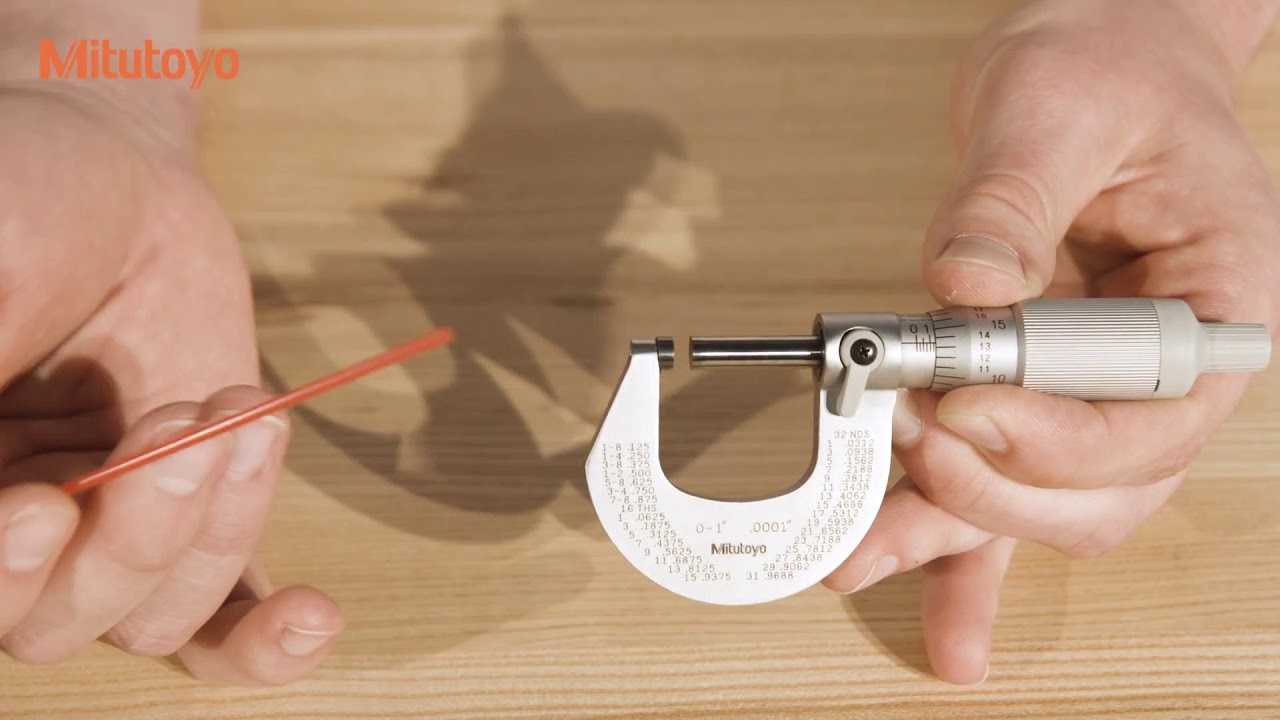 How to Read a Vernier Micrometer (How to use a Mitutoyo Micrometer)