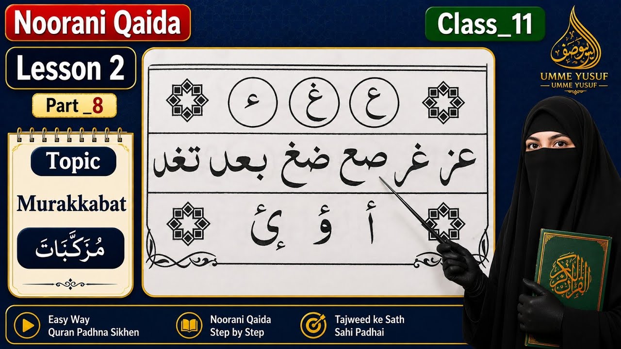 Noorani qaida|Lesson 2|Class-11| Aasan zaban me quraan sikhe| step by step learn Noorani qaida