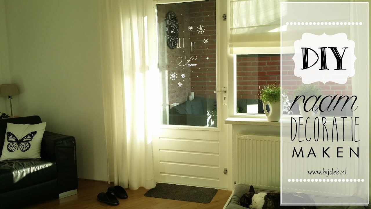 DIY Raam decoratie maken met krijtstift
