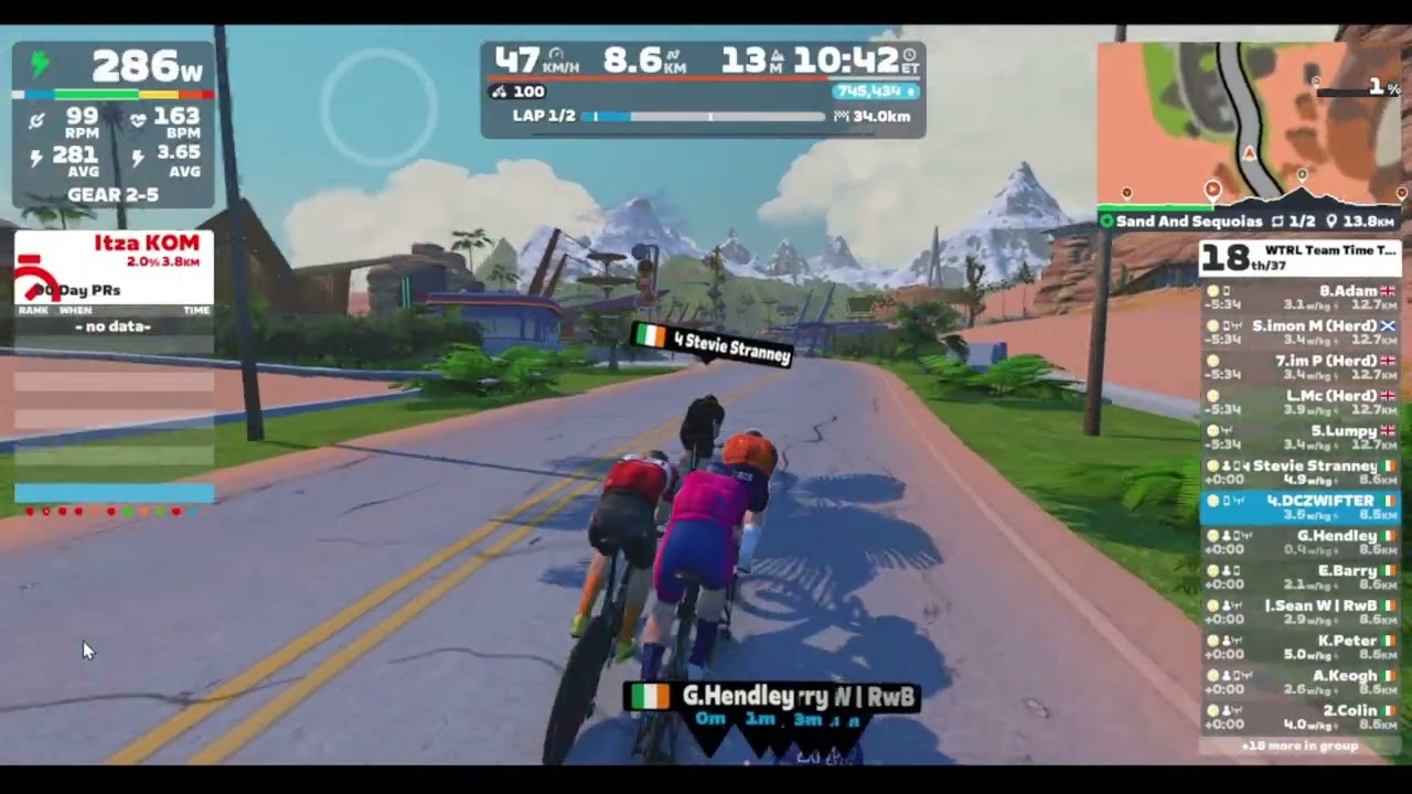 Zwift - TTT: WTRL Team Time Trial - Zone 25 (FRAPPE)