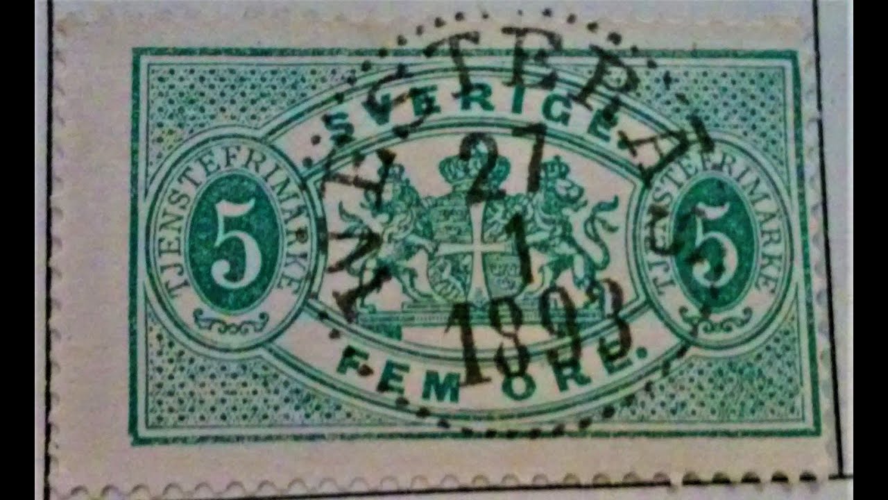 Rare stamps a trip around the World Sweden