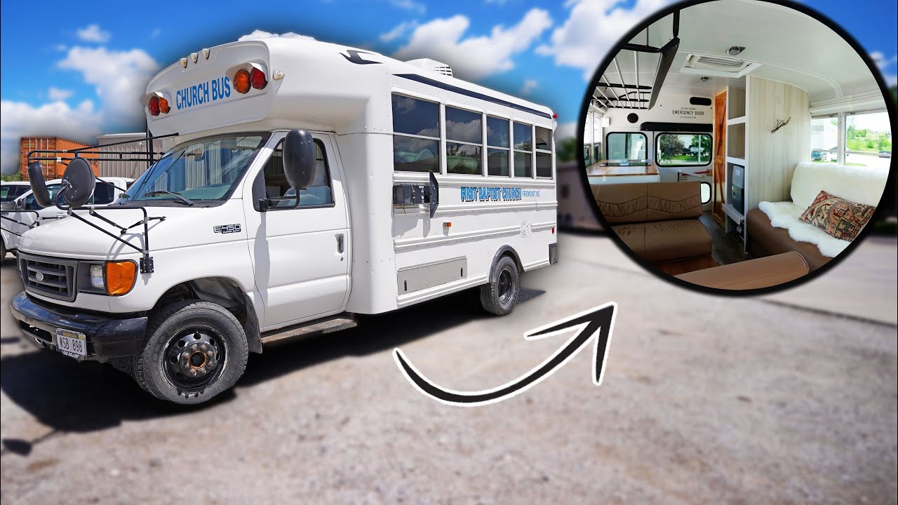 I Converted An OLD Bus Into MODERN LUXURY RV!
