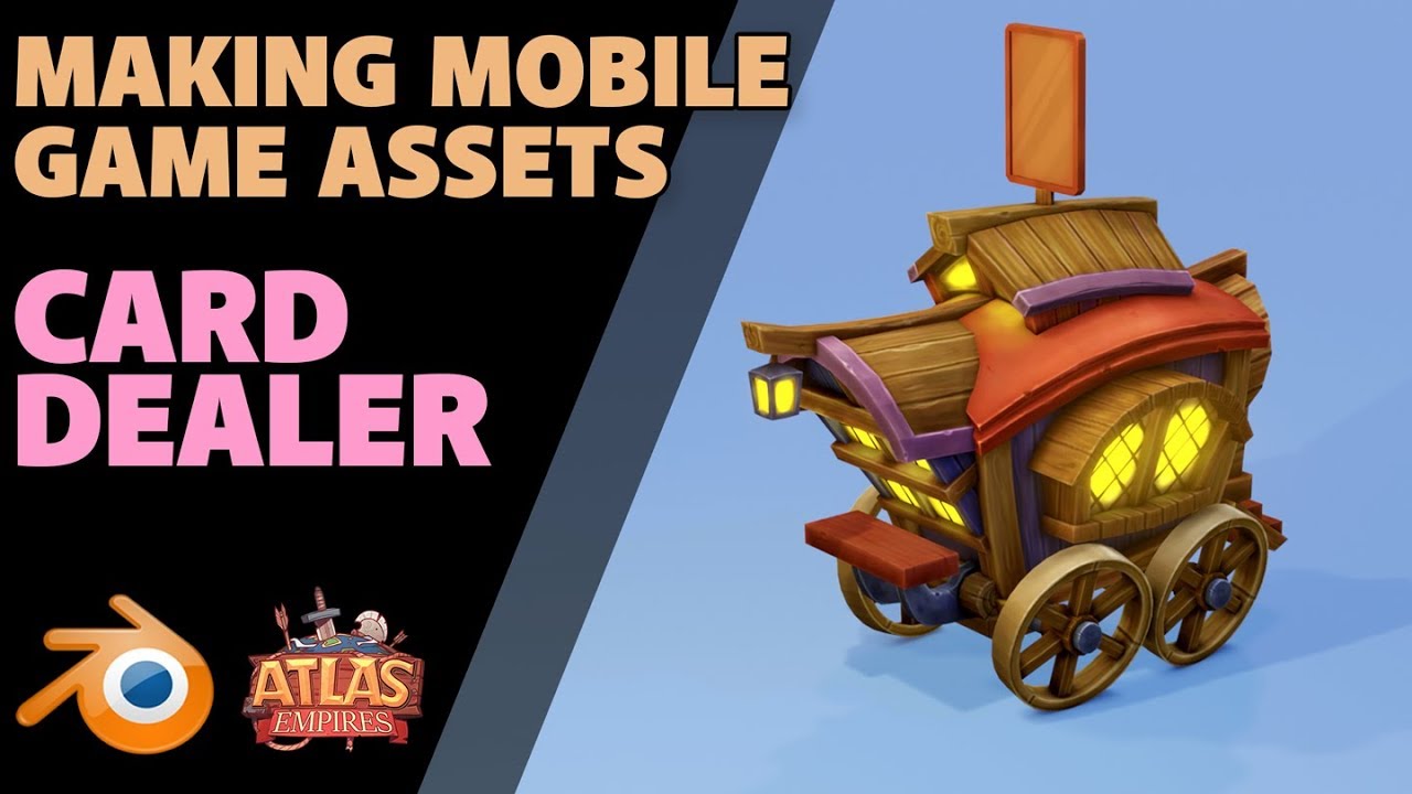 Making Mobile Game Assets | The Card Dealer Caravan | Atlas Empires