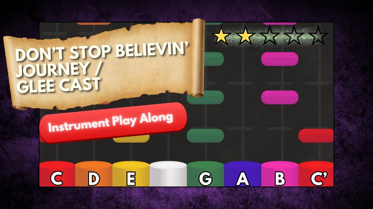 Don't Stop Believin' - Boomwhacker Play Along - Journey - Glee Cast
