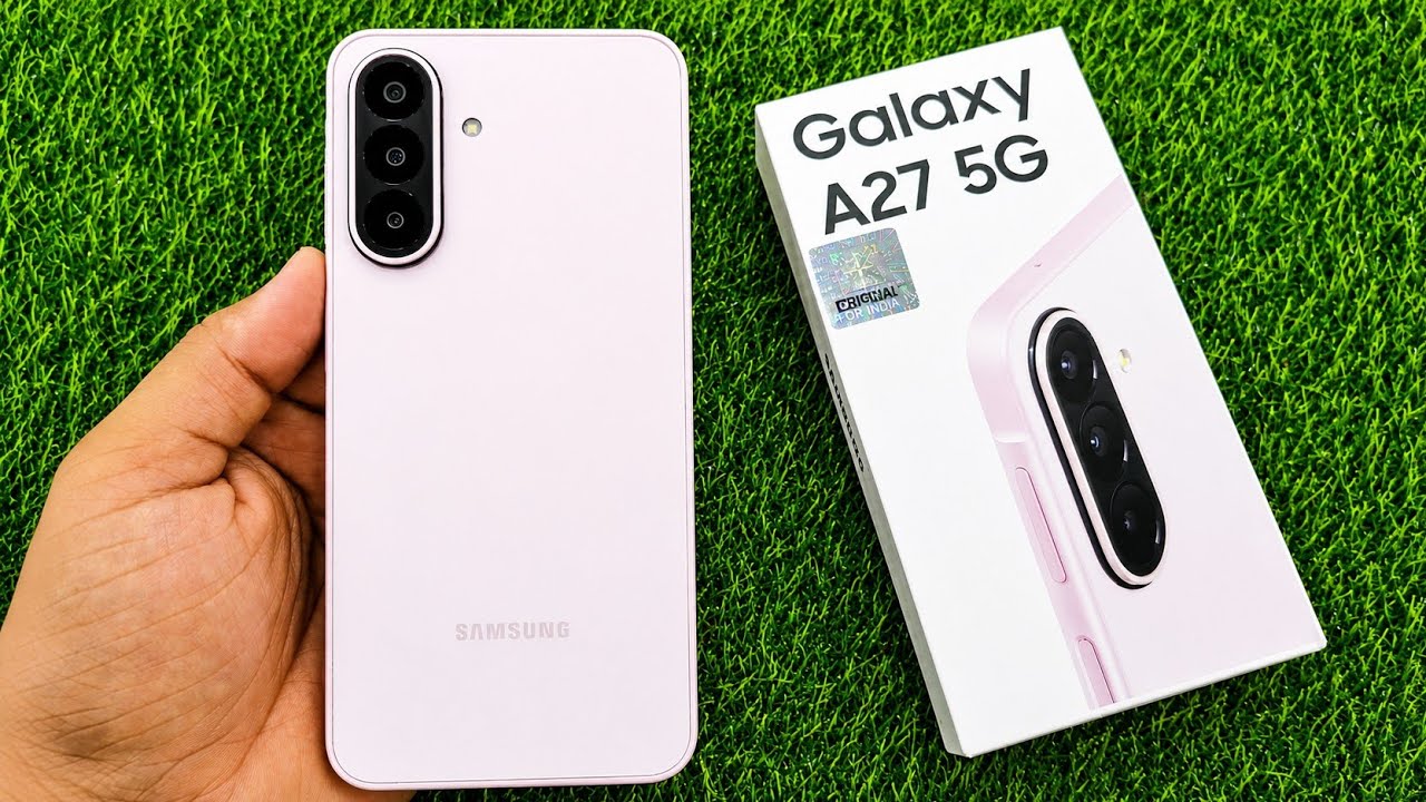Samsung Galaxy A27 5G Light Pink Unboxing, First Look⚡️ & Review |Camera Test, Gaming & Features 