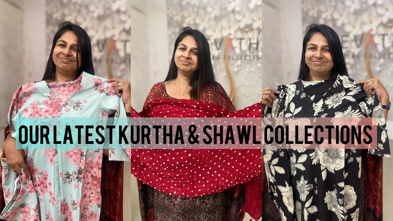 OUR LATEST KURTHA & SHAWL COLLECTIONS|REVATHY WEDDING COLLECTIONS MUVATTUPUZHA |8086575564|