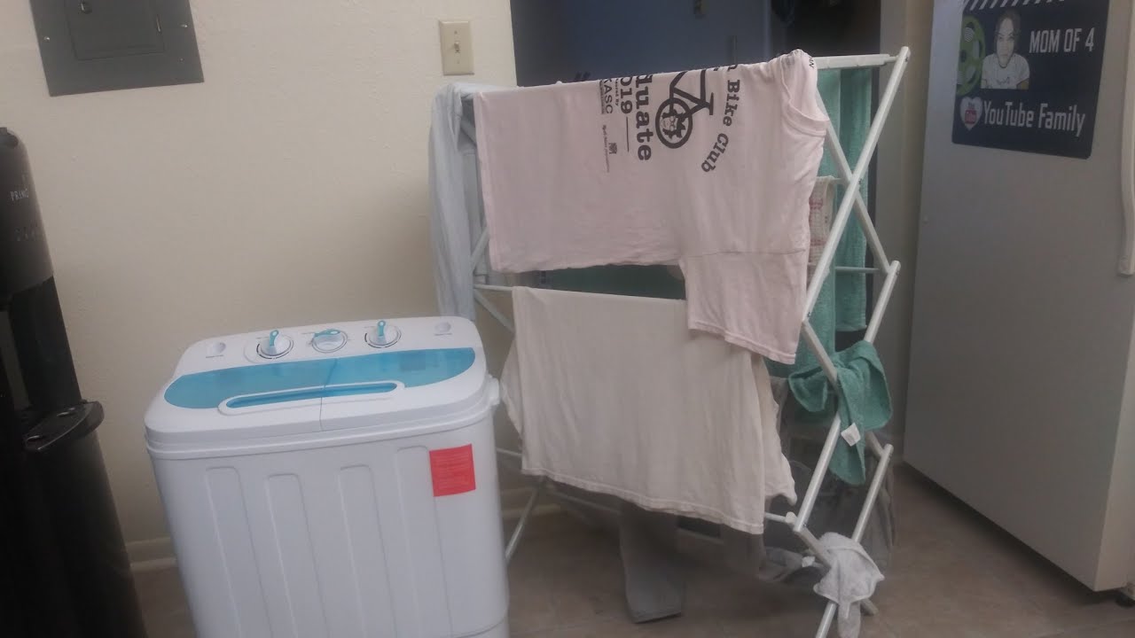 How I wash a small load of clothes inside my apartment