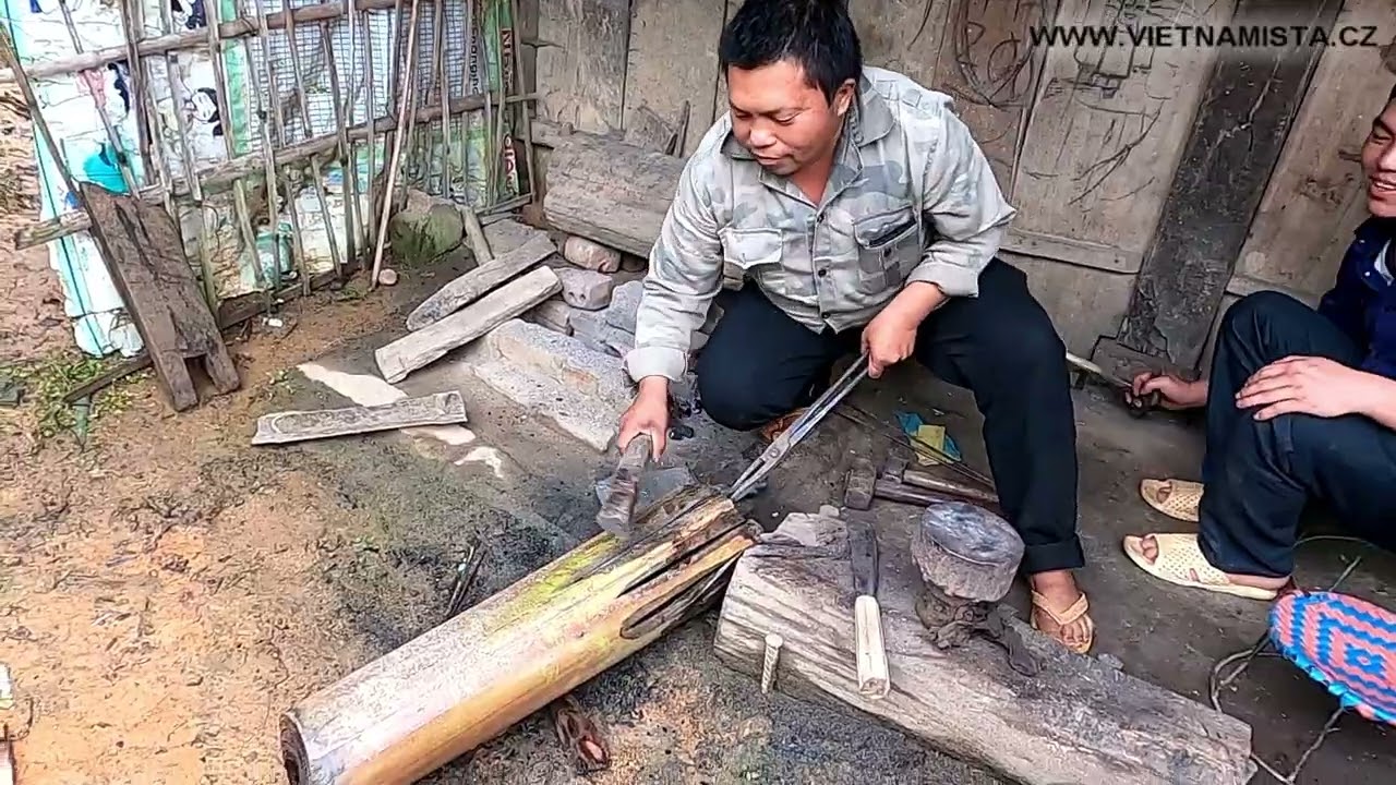 Jak se vyrábí nože v severním Vietnamu
