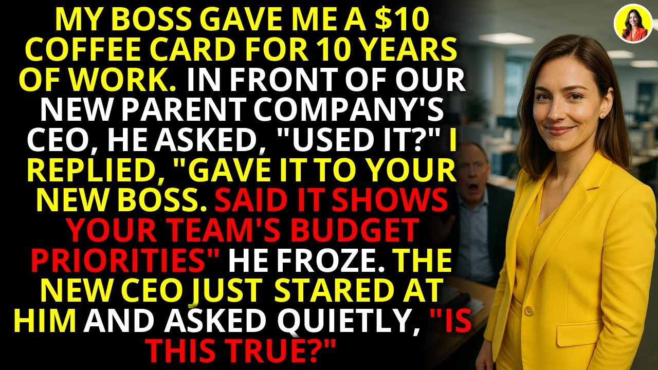 My $10 Coffee Card Exposed My Boss's Fraud To The New CEO | Corporate Revenge