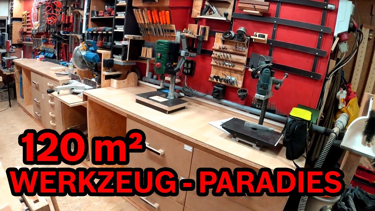 120 m&sup2; WERKSTATT-WAHNSINN | So organisiert habe ich das noch nie gesehen!