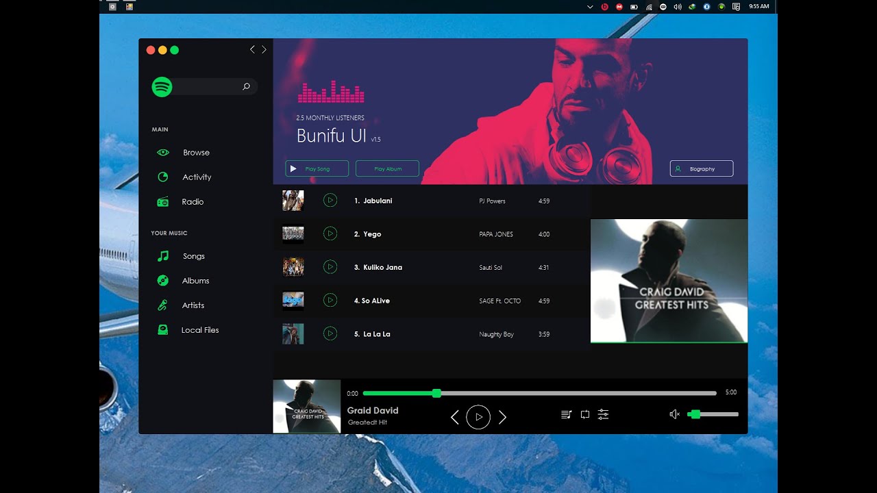 C# GUI programming- Spotify Modern flat UI with Bunifu UI