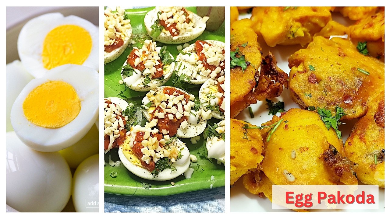Ultimate Egg Pakoda Recipe | Schezwan Mayo Stuffed Egg Fritters