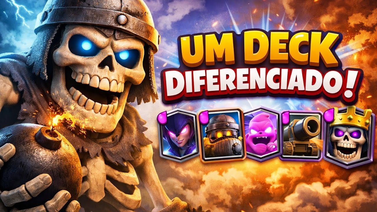 Deck de gigante esqueleto com lápide/ Clash Royale 🛡 